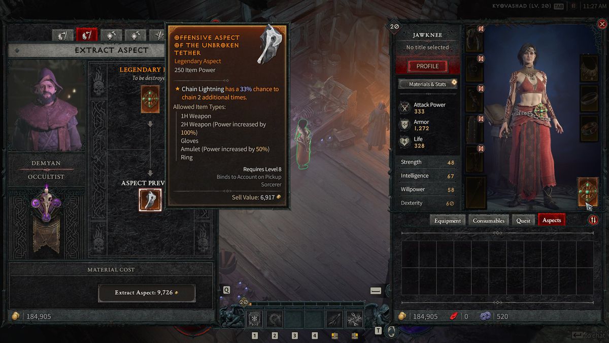 diablo 4 smithing aspect