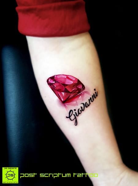 diamond tattoo red