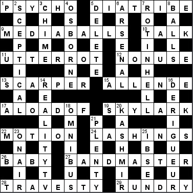 diatribe crossword