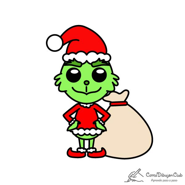 dibujar el grinch