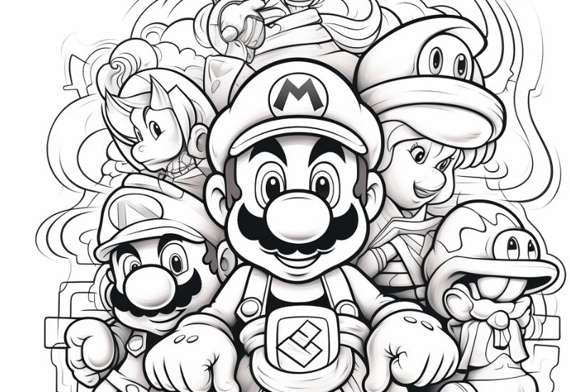 dibujos para dibujar de mario bros