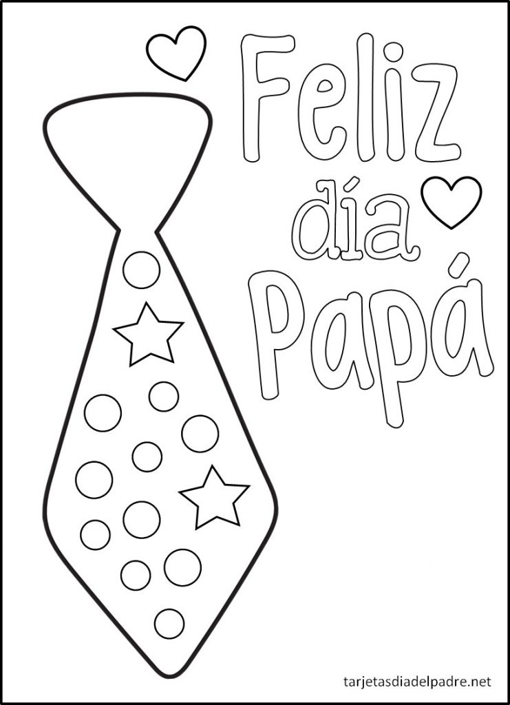 dibujos para imprimir dia del padre