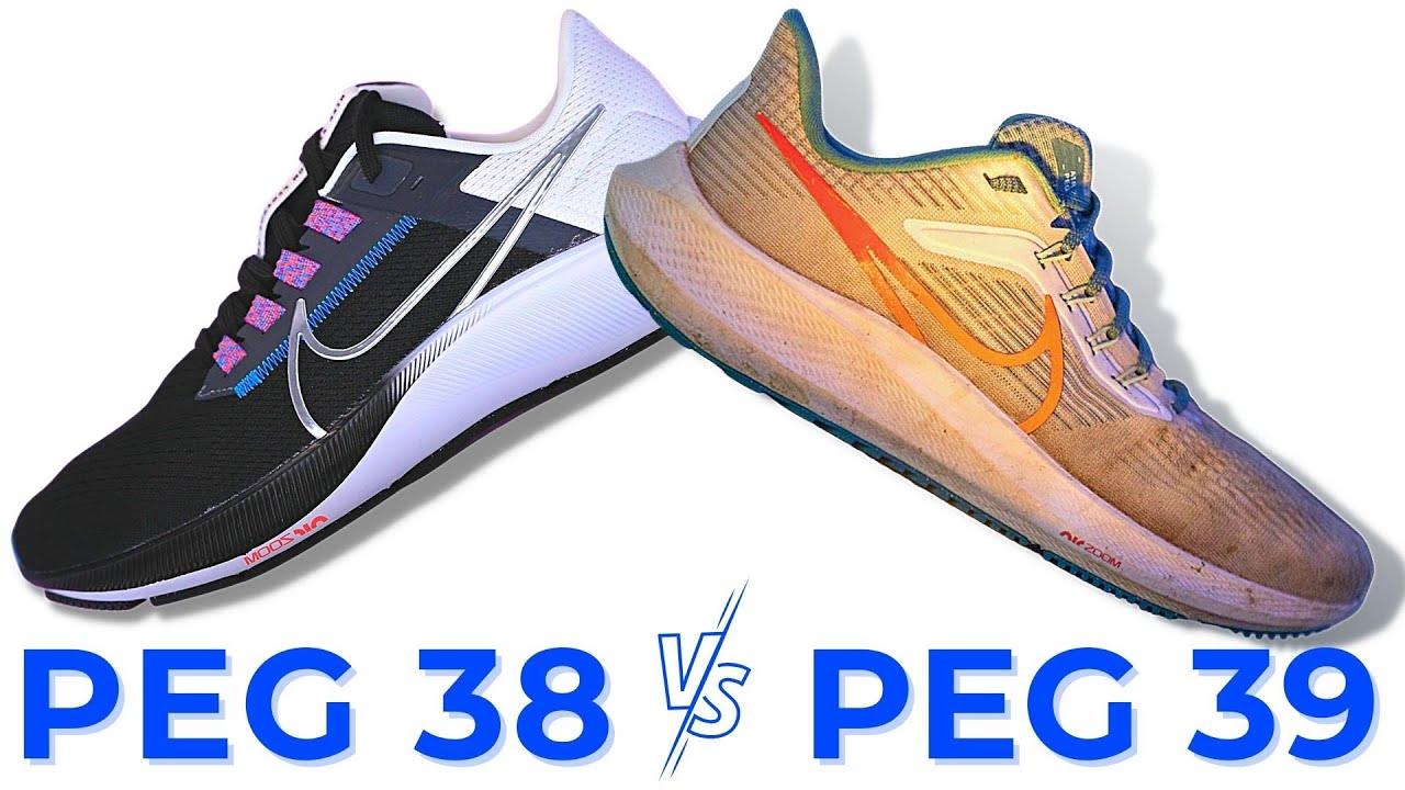 difference between nike pegasus 38 and 39