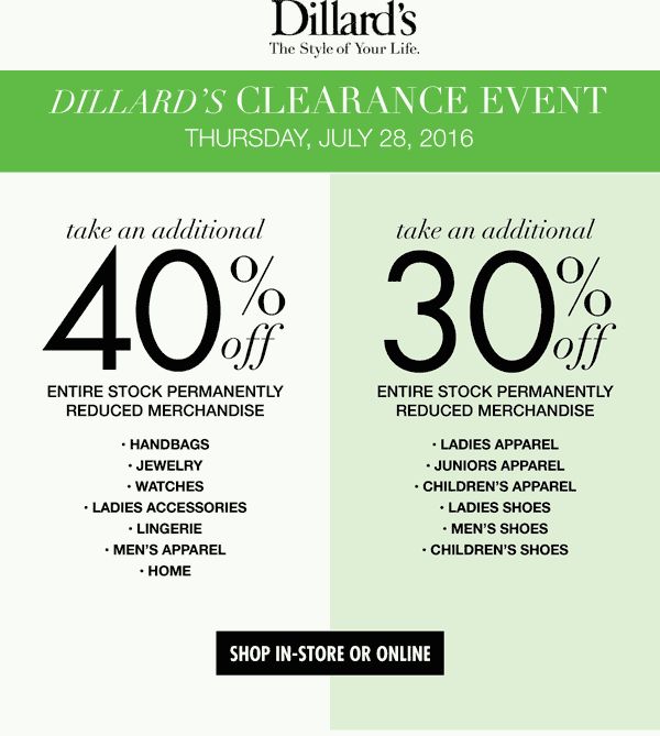 dillards promo.code