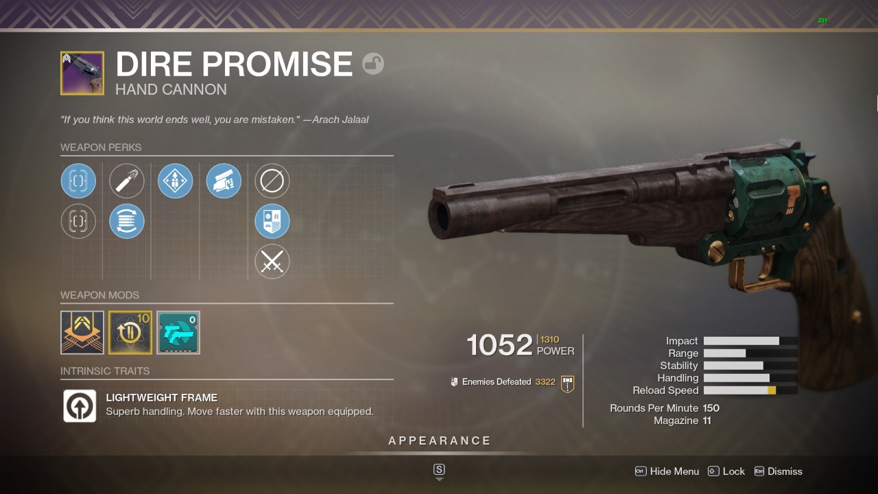 dire promise destiny 2 how to get