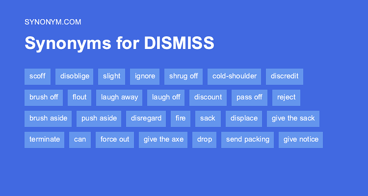 dismissing synonym