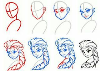 disney princess drawing step by step