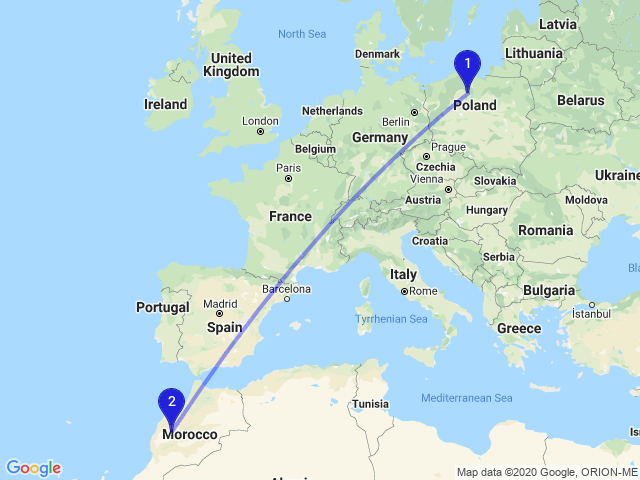 distance from poland to philippines