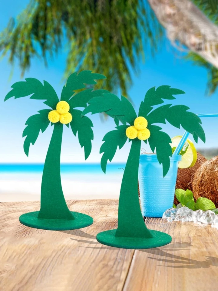 diy coconut tree decoration