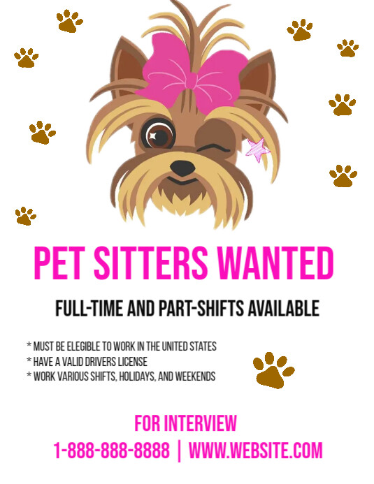 dog sitting hiring