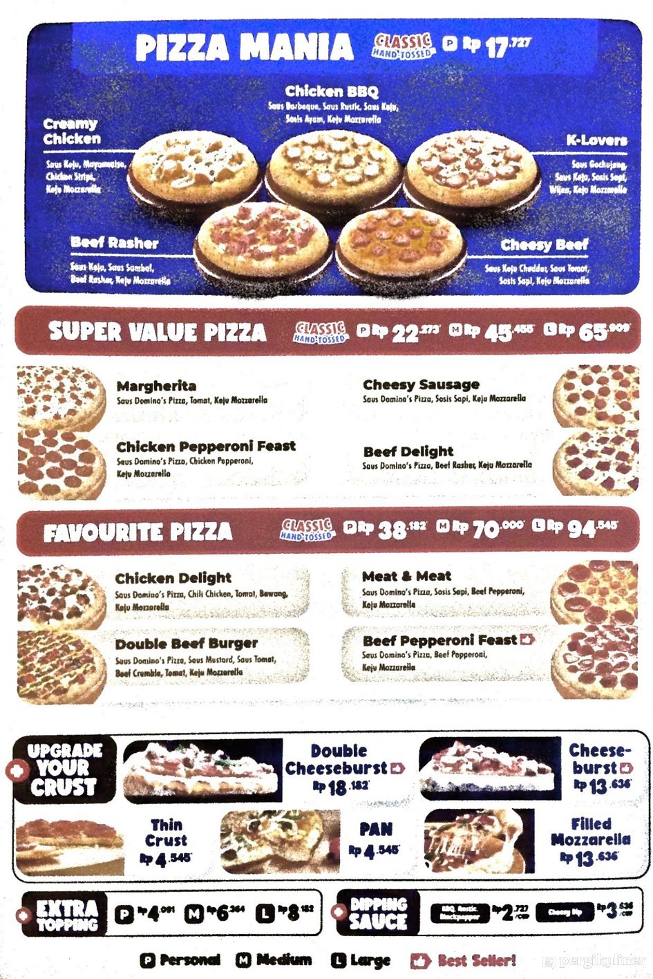 dominos pizza gun barrel city menu