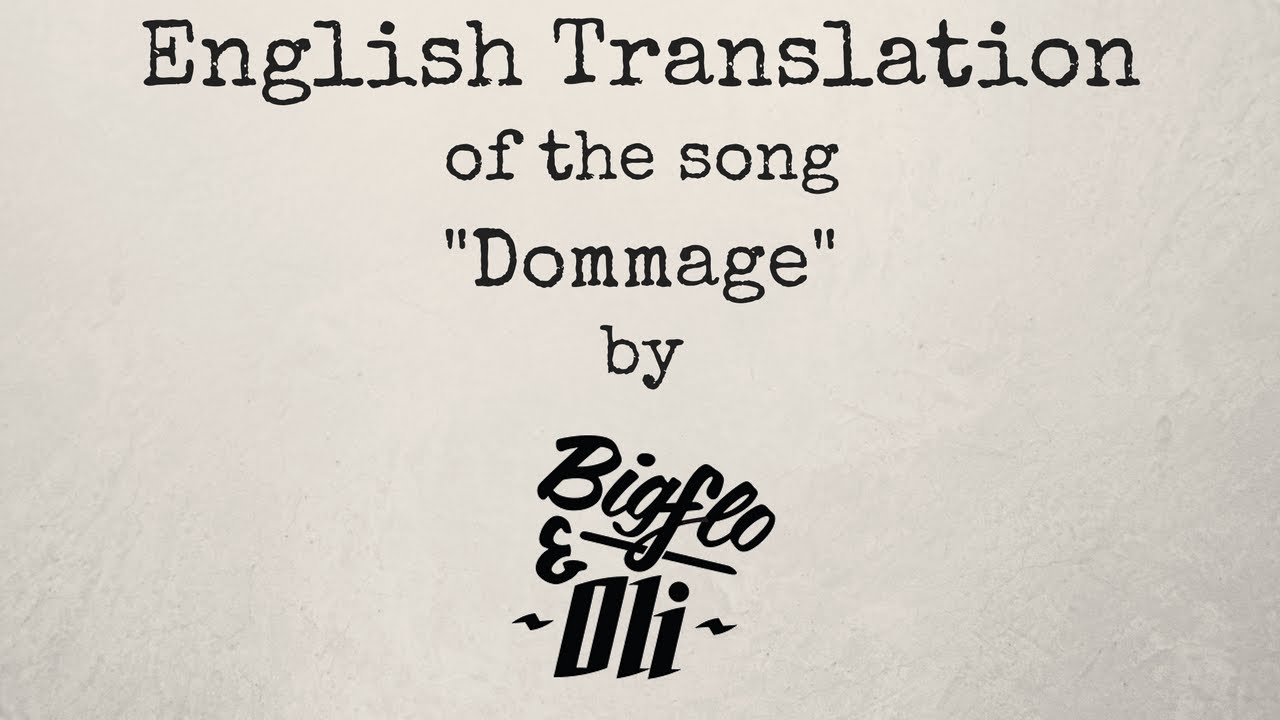 dommage in english