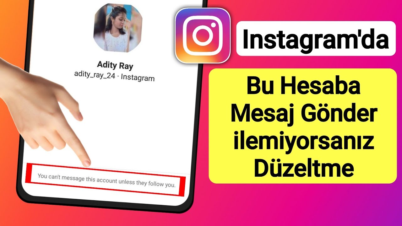 dondurulmuş instagram hesaba mesaj gönderme