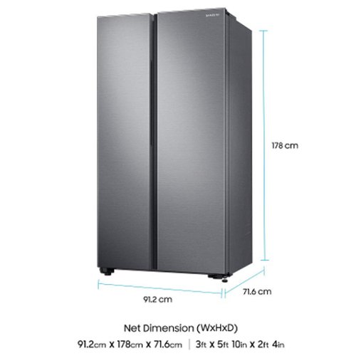 double door refrigerator height