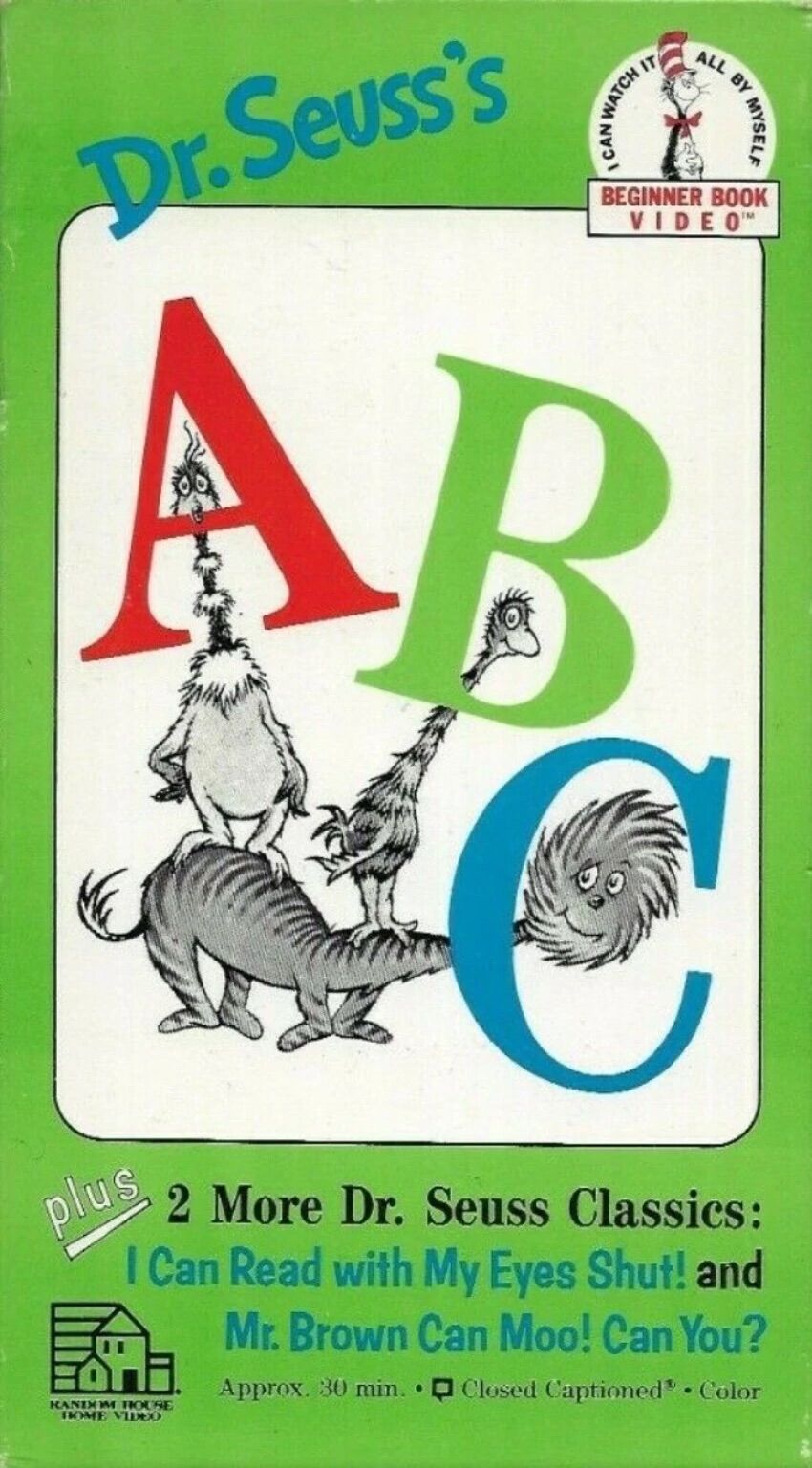 dr seuss abc beginner book video