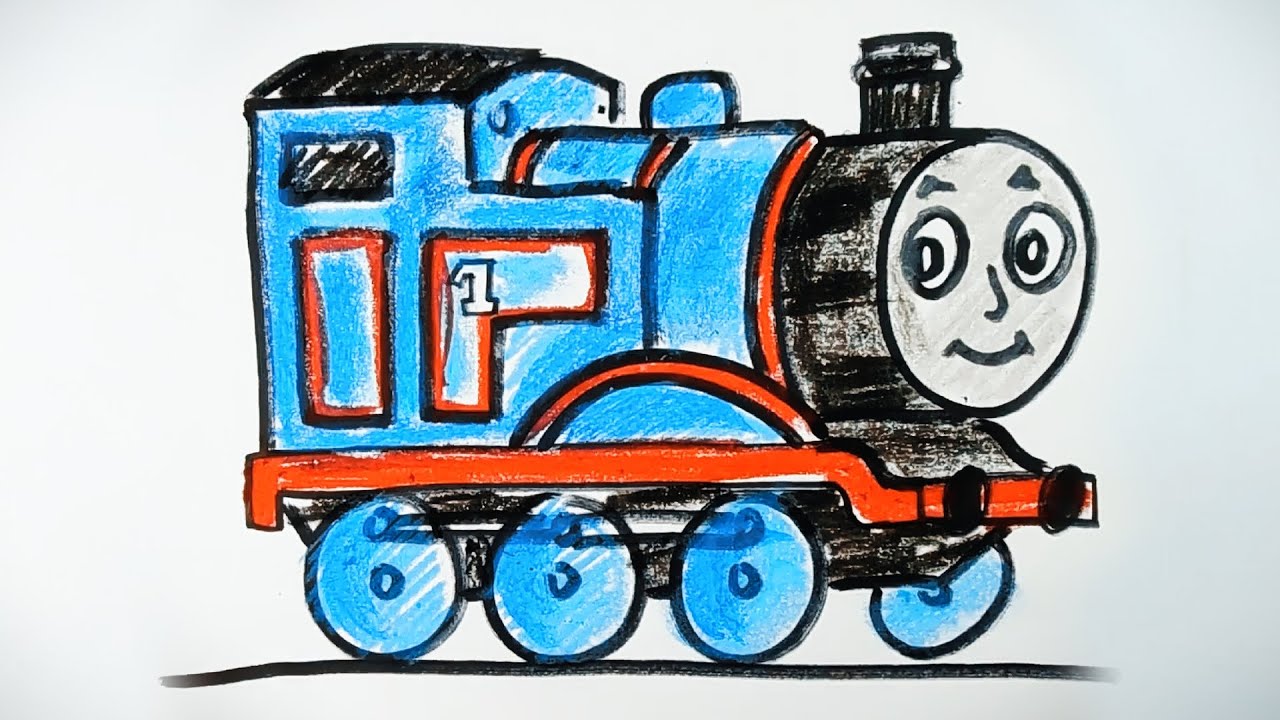 drawing thomas the tank engine