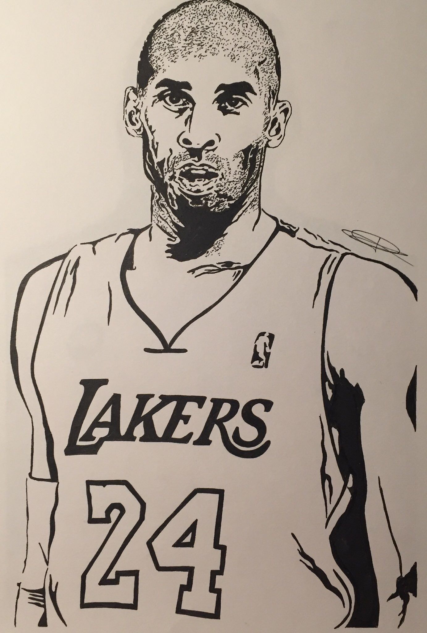 drawings of kobe bryant