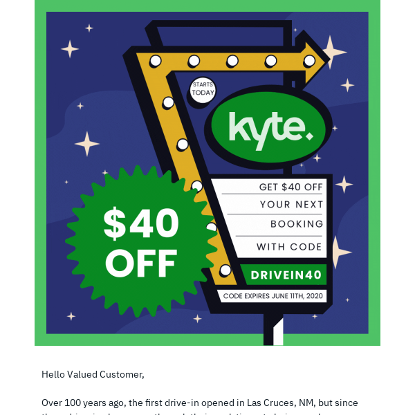 drive kyte promo code