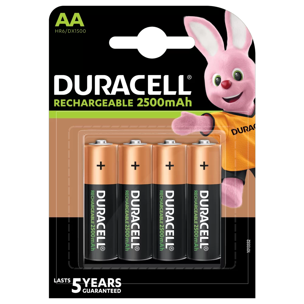 duracell 2500mah rechargeable batteries