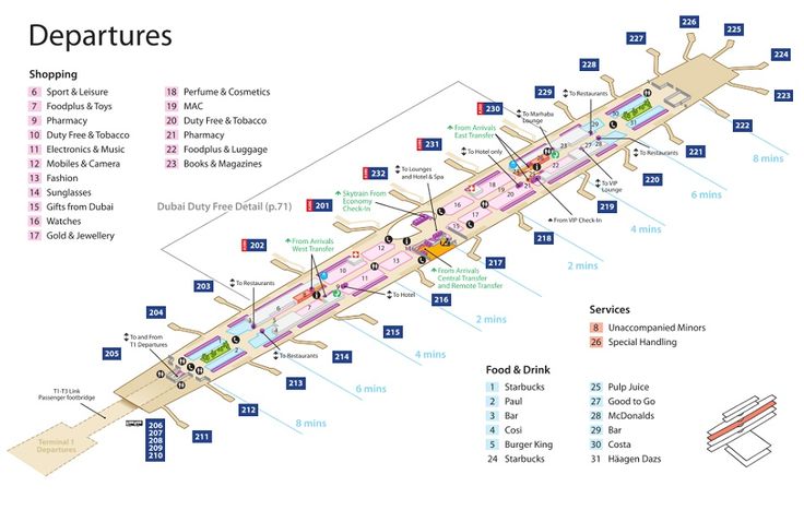 dxb airport map