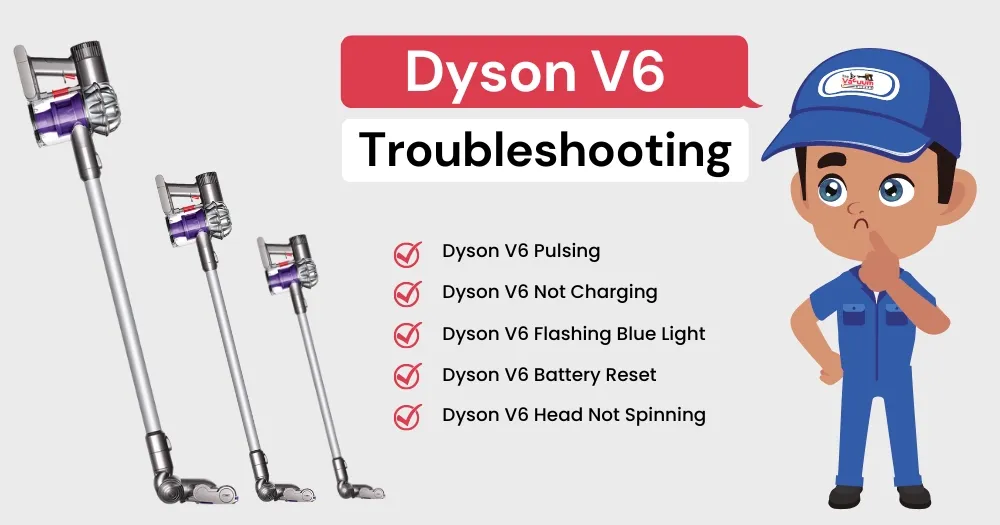 dyson cordless v6 animal troubleshooting