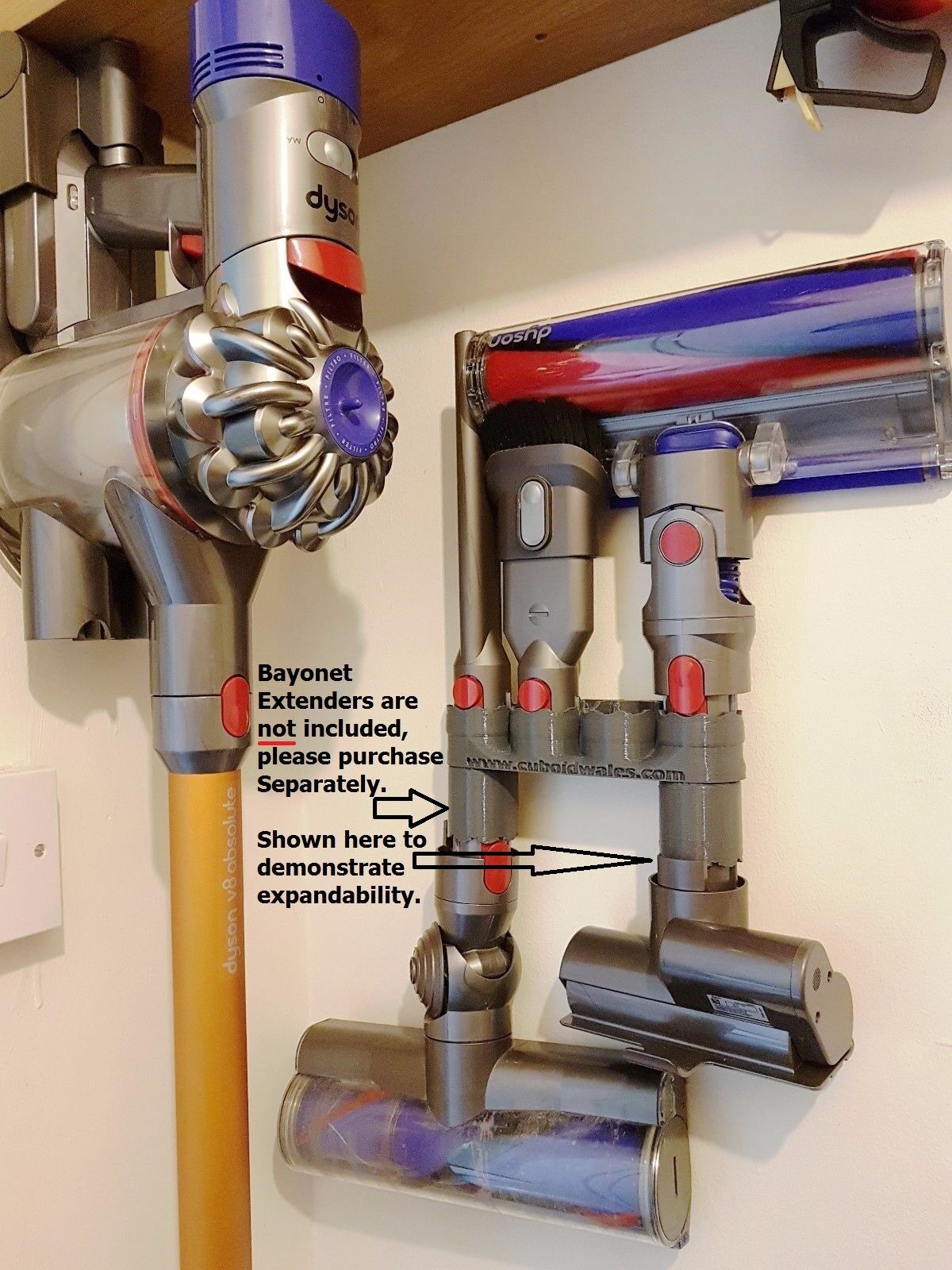 dyson vacuum wall mount