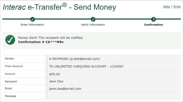 e transfer td app