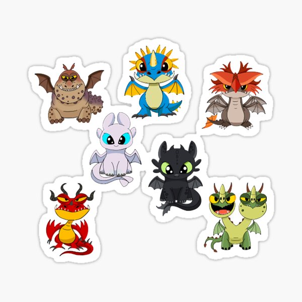 how to train your dragon stickers