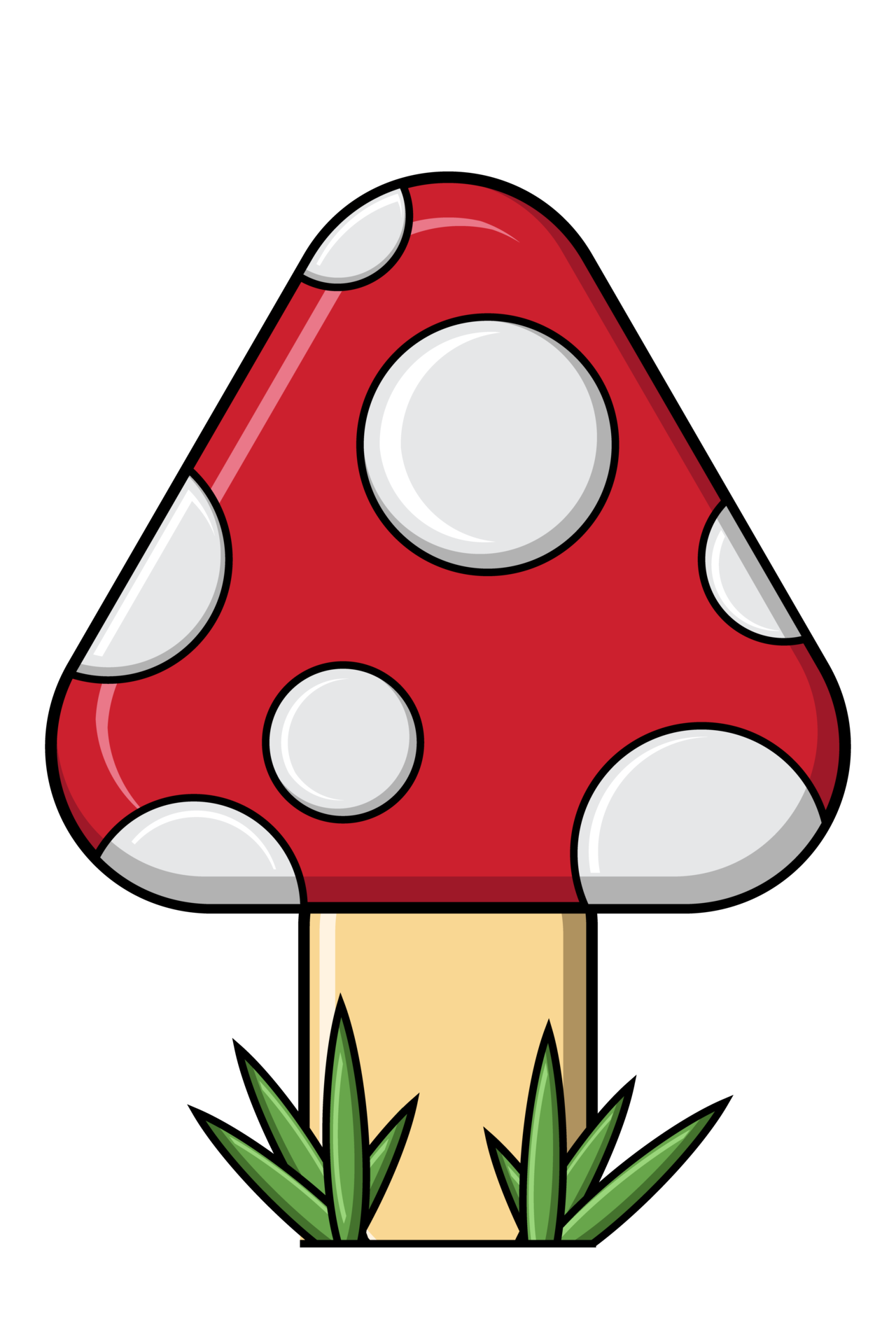 colorful mushroom clipart