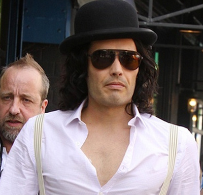 russell brand without facial hair