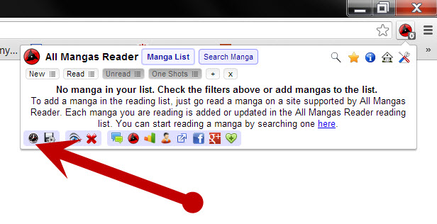 manga reader extension