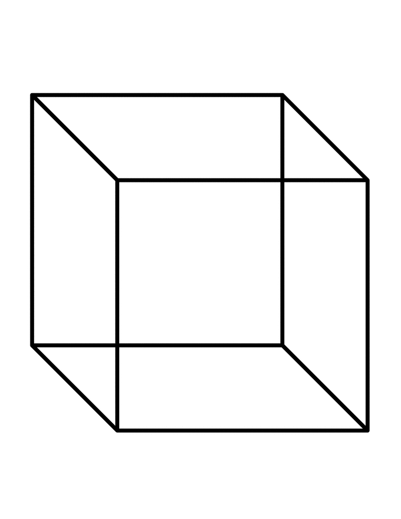 cube shape clipart