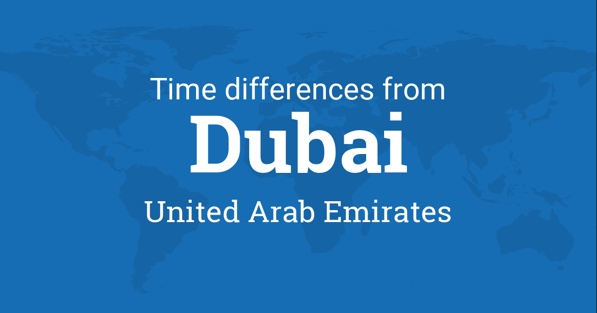 time difference in dubai