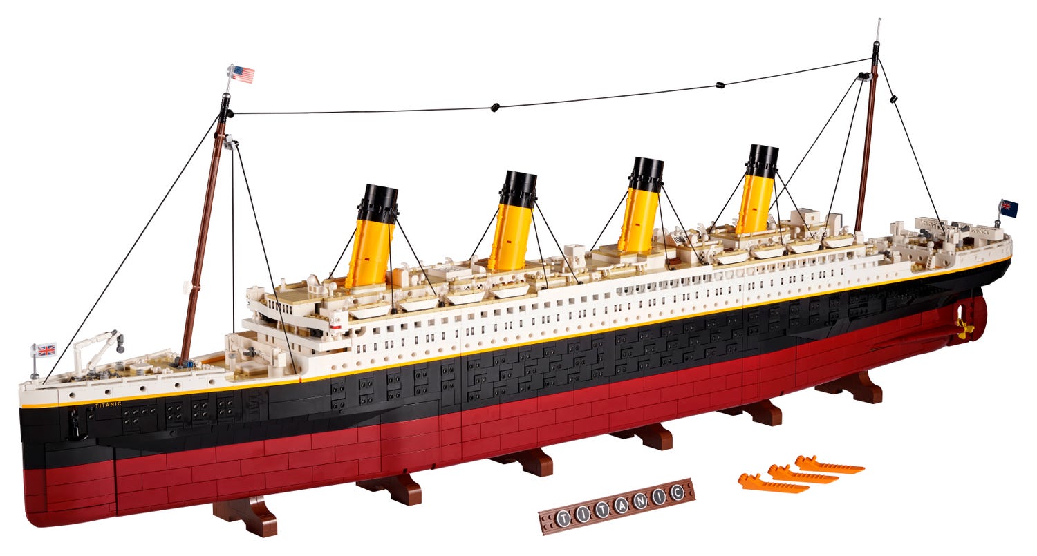 lego titanic lego set