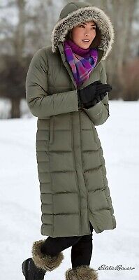 eddie bauer long puffer coat