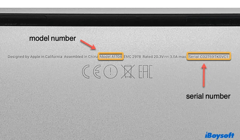 find mac model by serial number