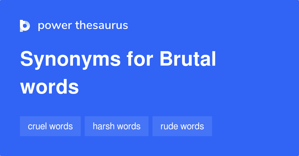 brutal synonym