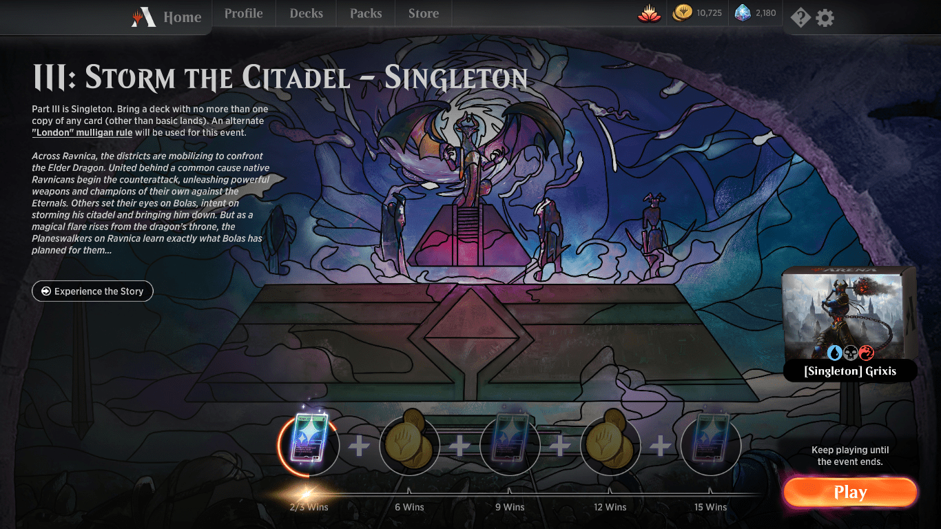 mtg arena best singleton deck