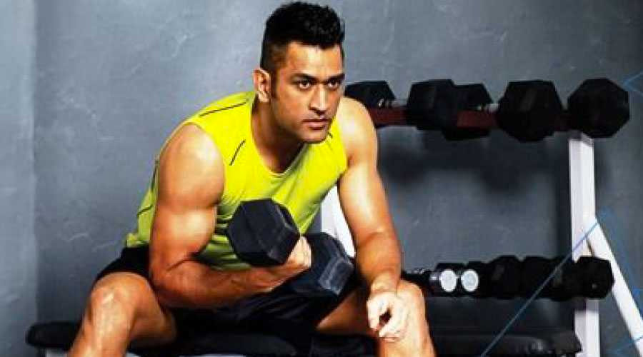 dhoni bodybuilding