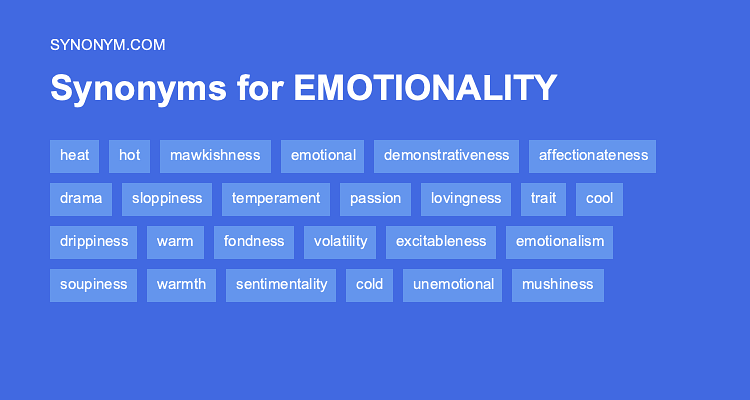 emotionality synonym