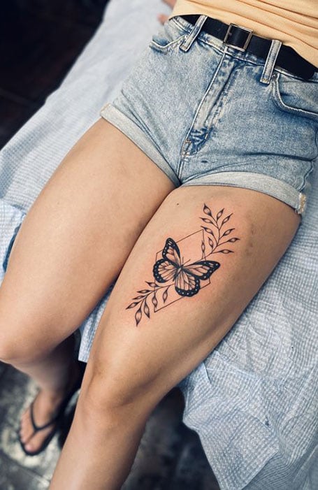 thigh tattoos for women