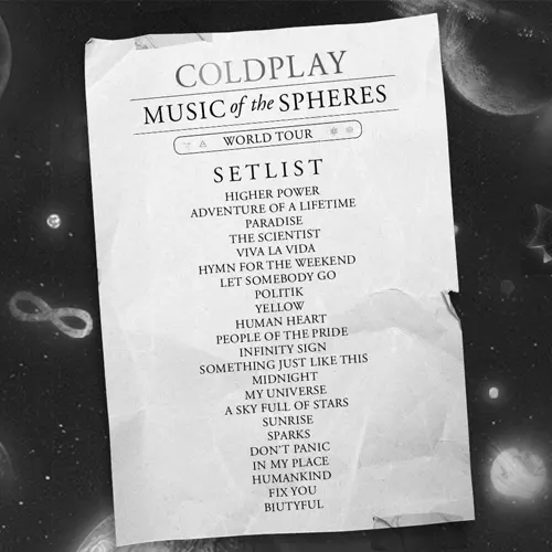 setlist coldplay 2023