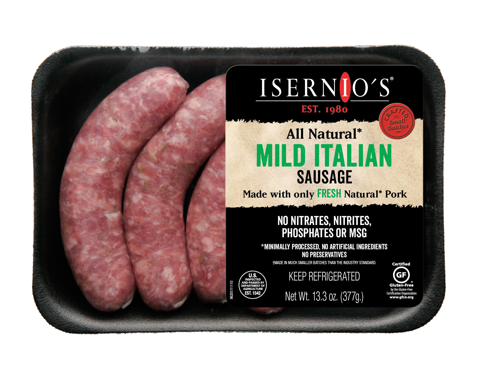 carbs in pork sausage