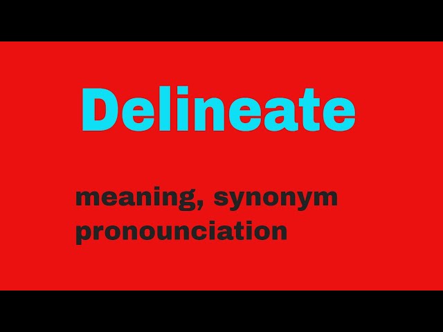 delineates synonym