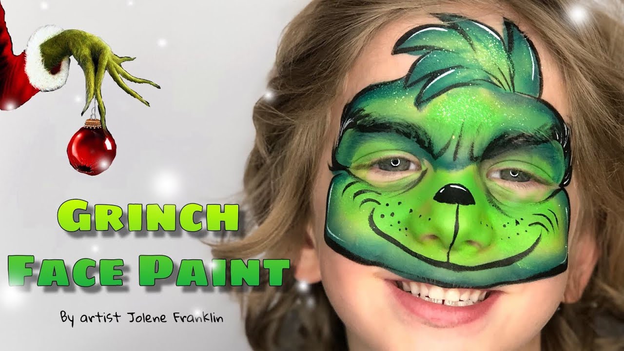 grinch face paint