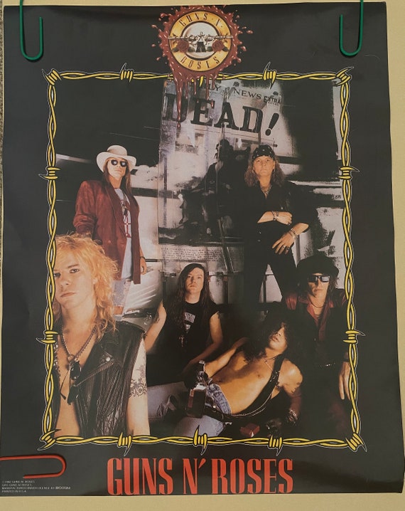 vintage guns n roses poster