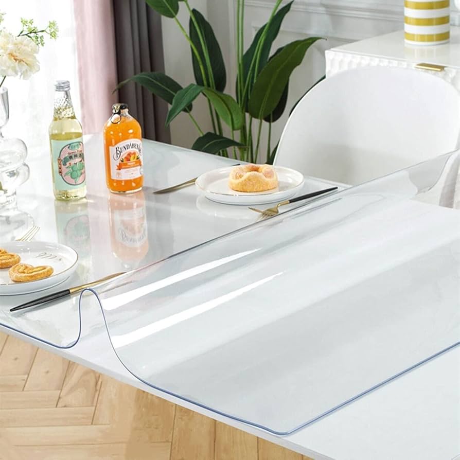 clear table cover plastic