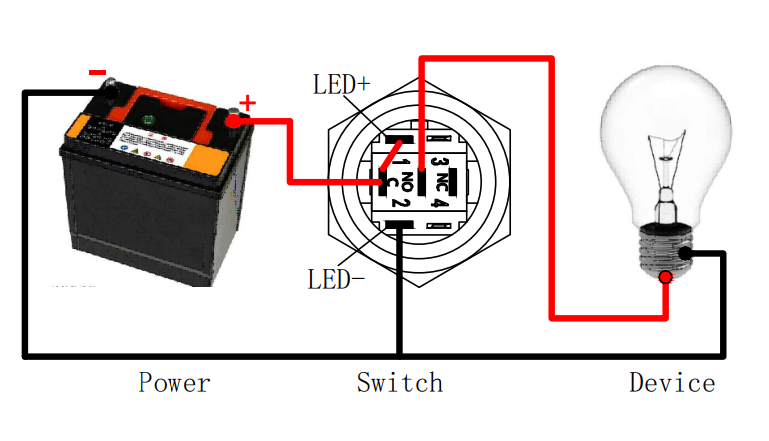 button switch wiring diagram