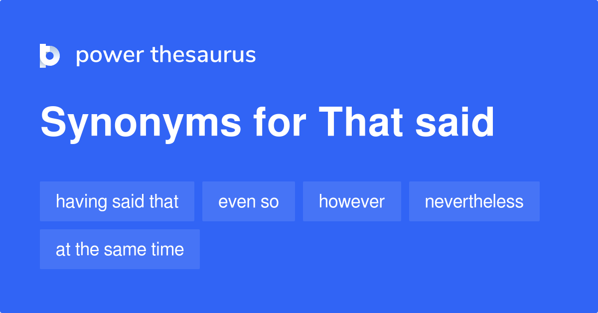 said thesaurus