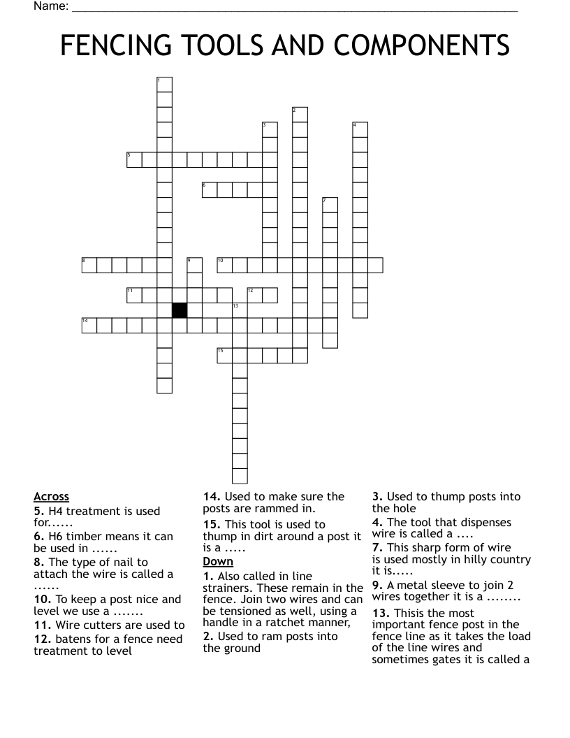 fencing sport crossword